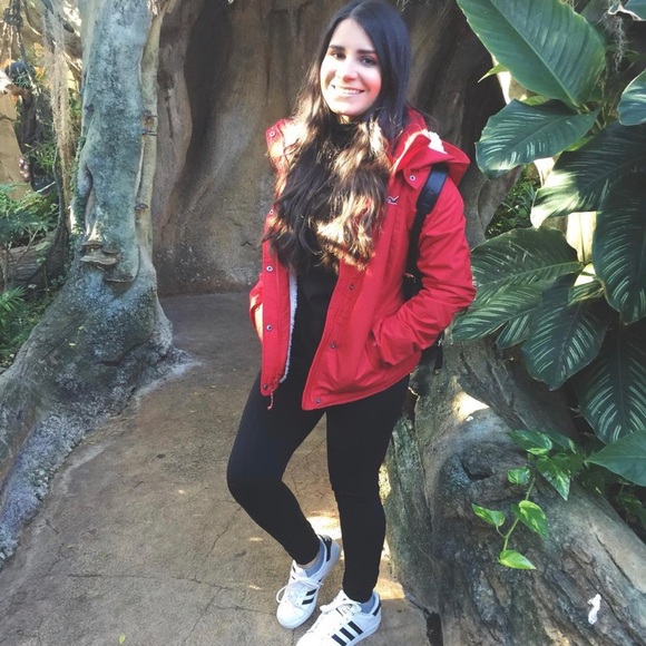 Red Hollister All Weather Jacket with Hood Small - Picture 11 of 11